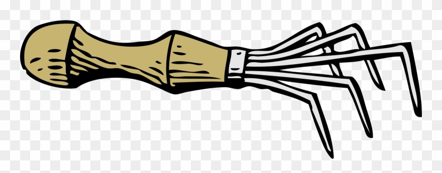 Big Image - Hand Rake Clipart - Png Download