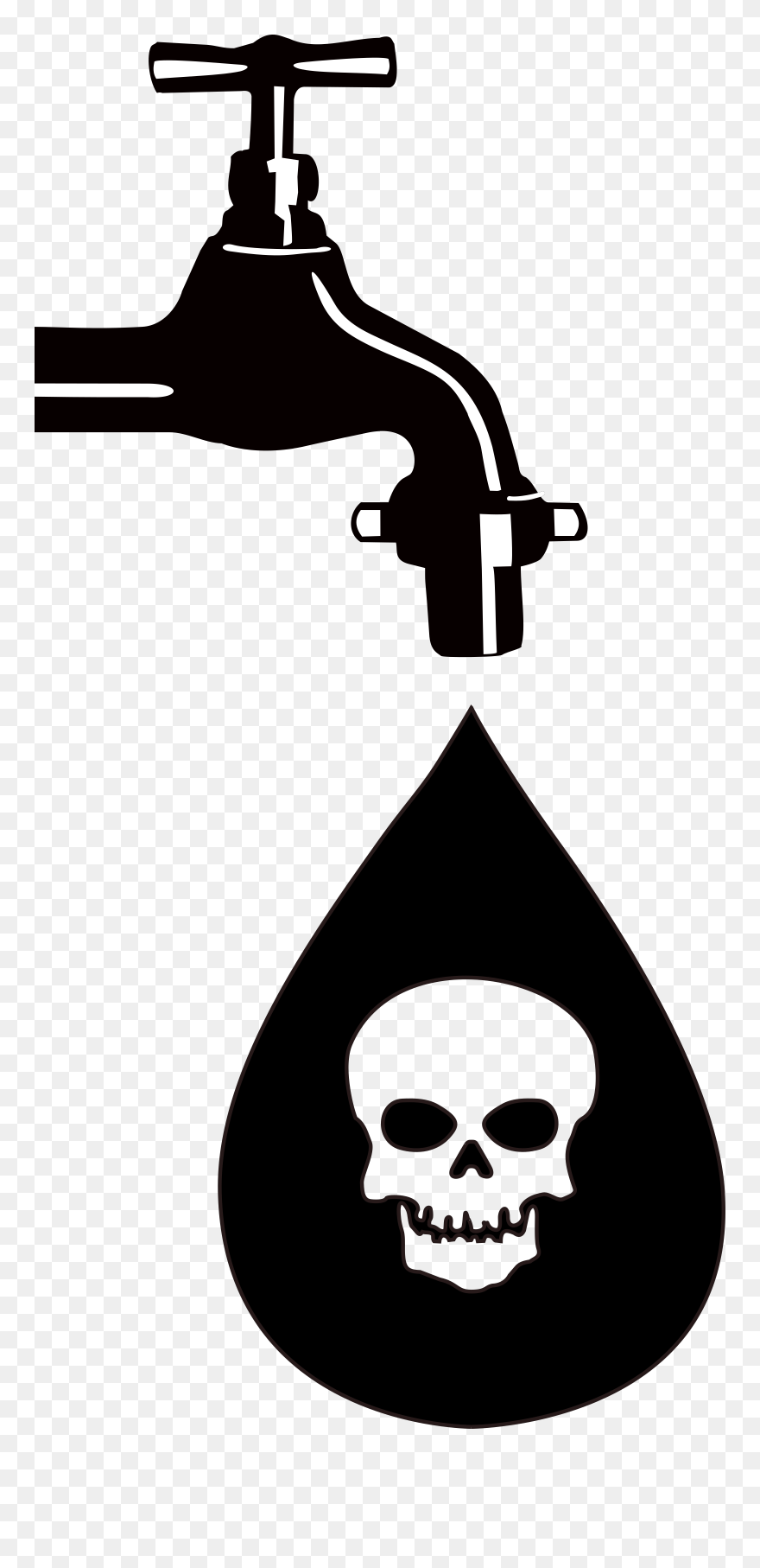 Pollution Clipart Manners - Water Pollution Clipart Black And White - Png Download