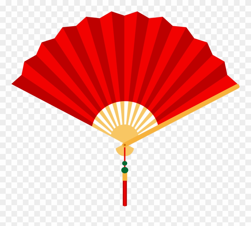 Clipart Fan - Red Fan Clip Art - Png Download