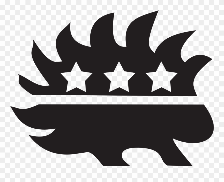 Black Libertarian Porcupine 1969px 78 - Republic And Democratic Animals Clipart