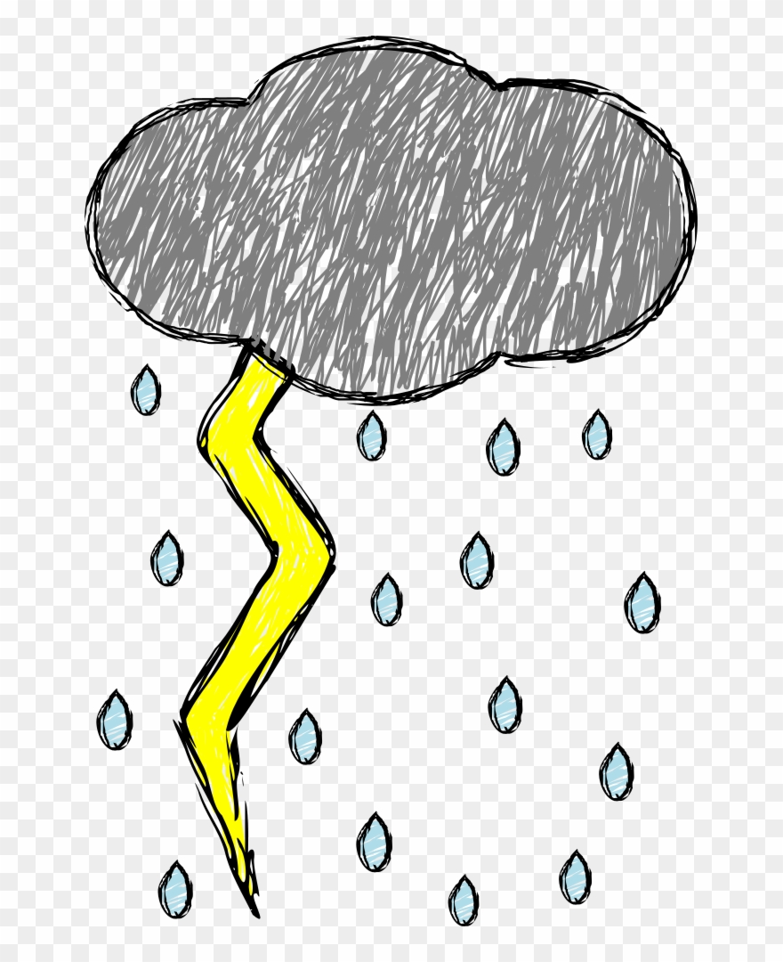 Thunderstorm Lightning Strike Cloud - Lightning Clipart