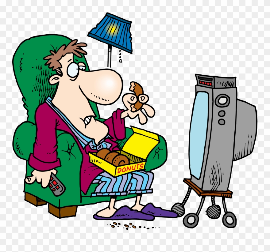 Png Transparent Stock Sedentary Lifestyle - Daily Routines Watch Tv Clipart