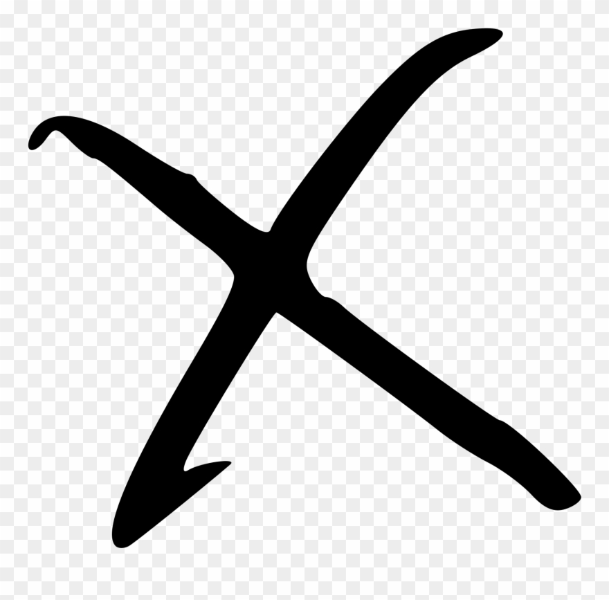 X Mark Symbol - Drawings Of The Letter X Clipart