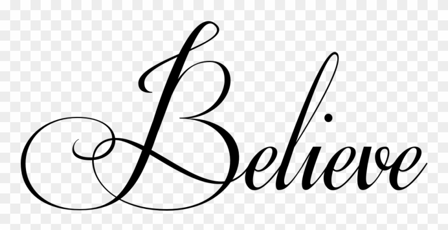 Believe Tattoo In Respective Font - Mi Bautizo Letras Png Clipart