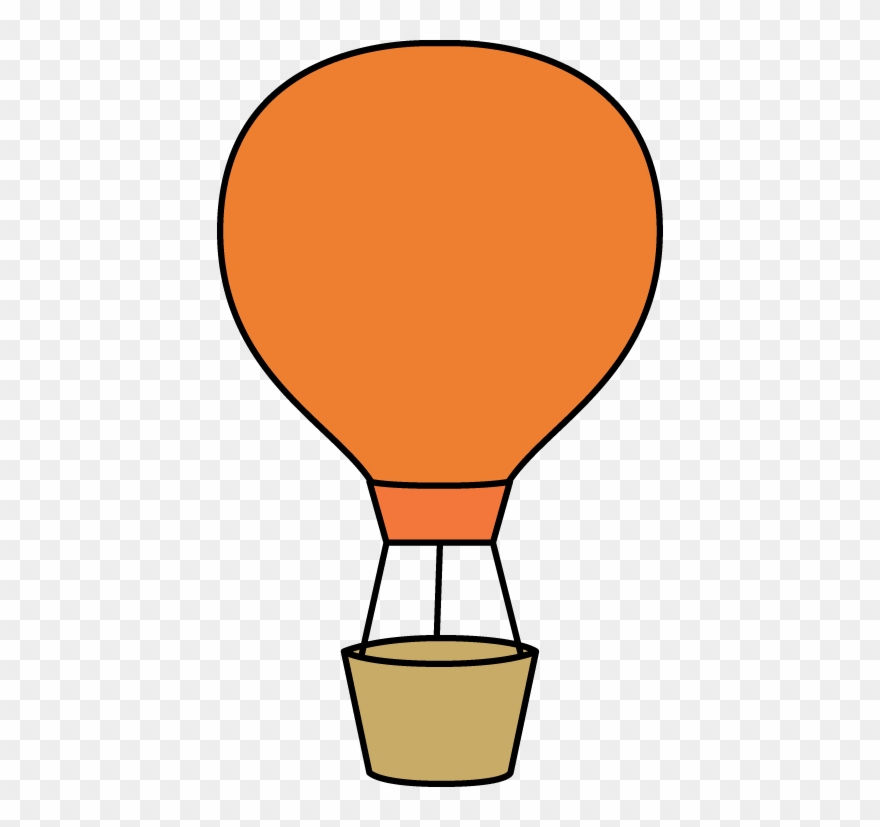 Orange Hot Air Balloon March Lesson Plans, Art Transportation, - Hot Air Balloon Clipart Simple - Png Download