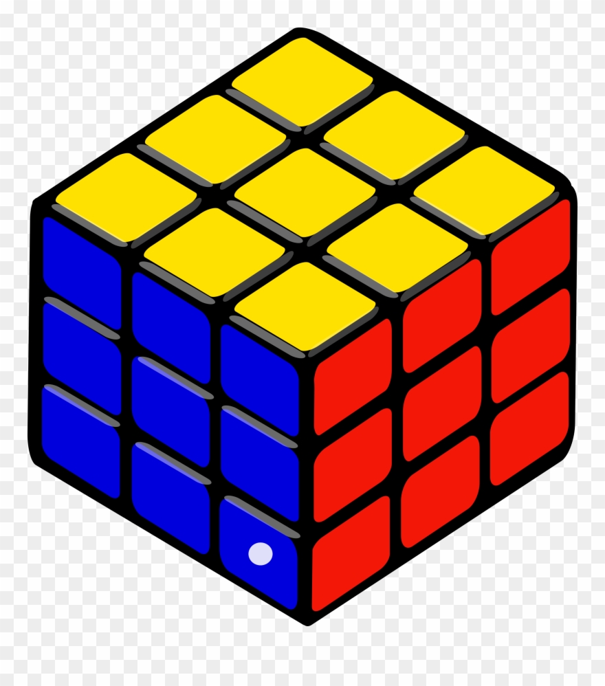 Rubik - Rotating Rubik's Cube Gif Clipart