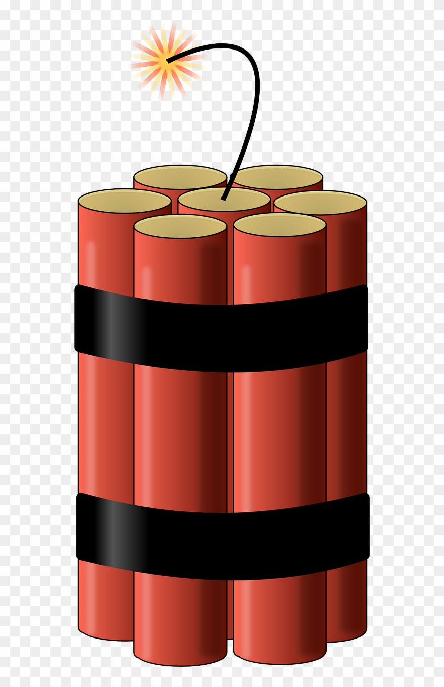 Dynamite With A Lit Fuse - Dynamite Clipart - Png Download