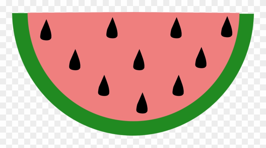 Watermelon Slice Clip Art - Png Download