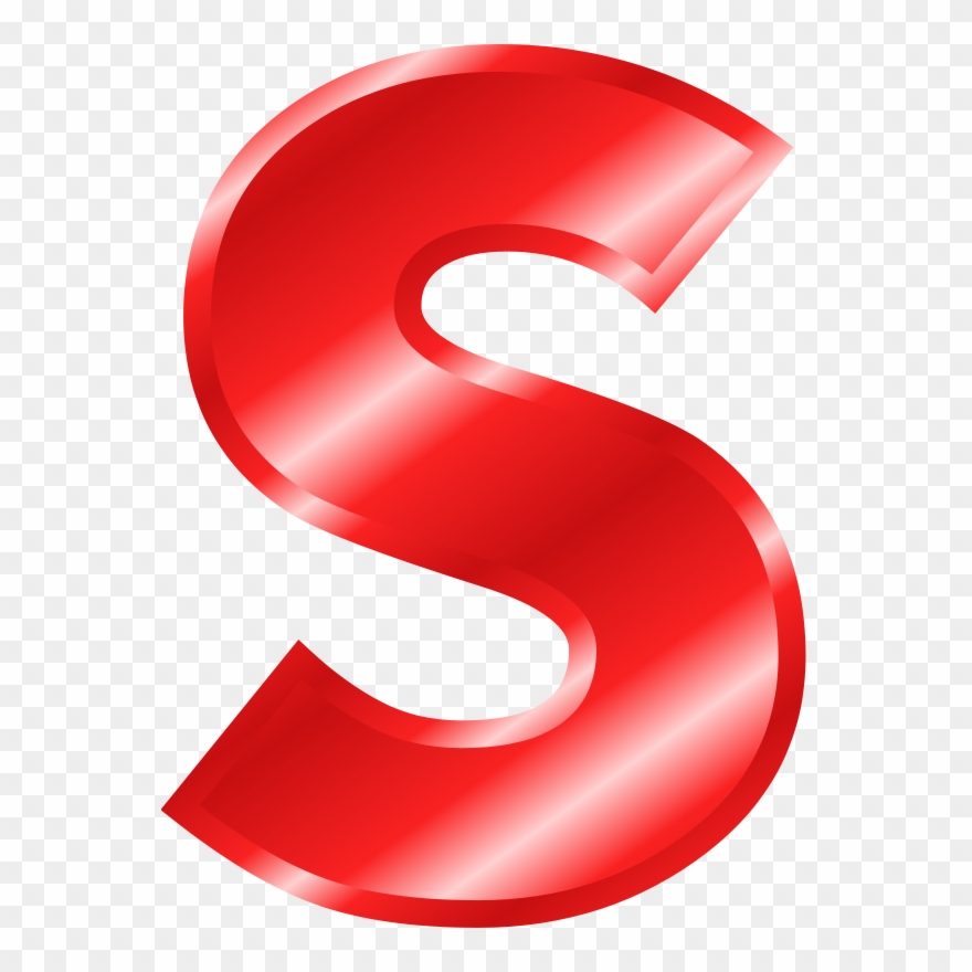 Clip Art By Binameusl - Big Red Letter S - Png Download