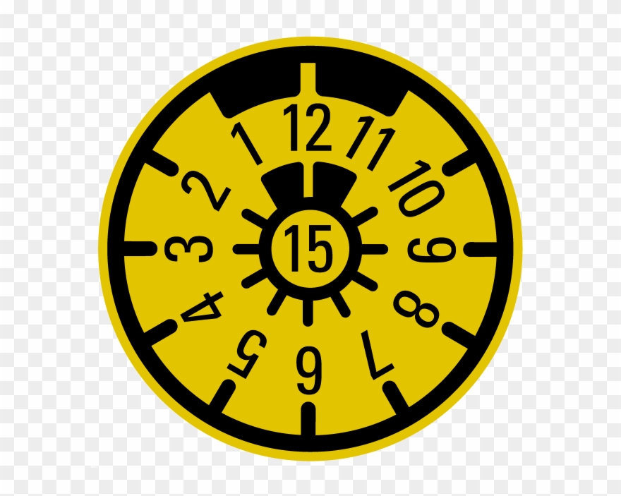 Die Prüfplakette - Hour Icon Png Clipart