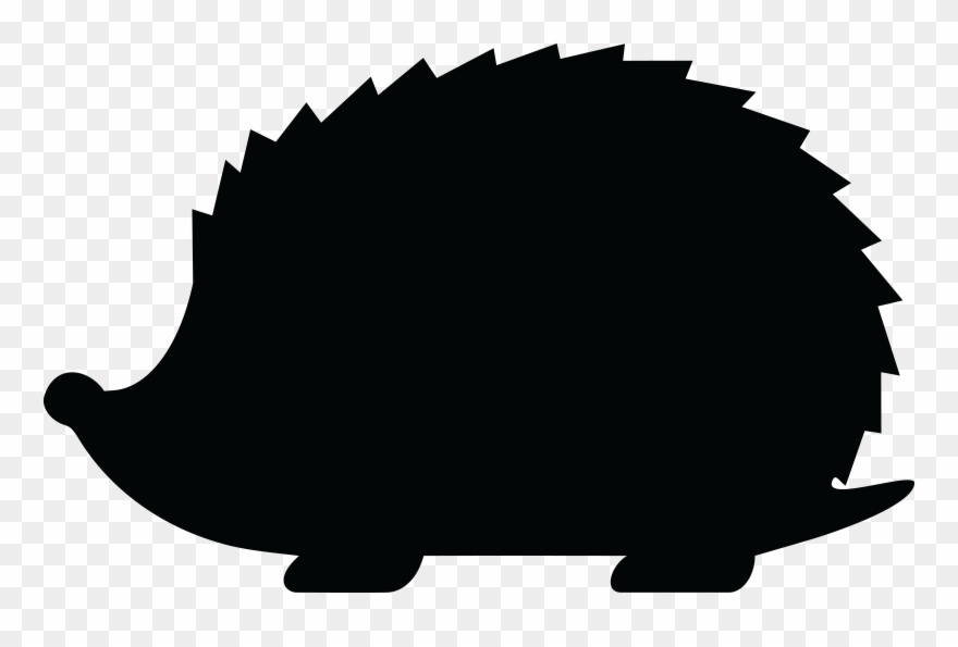 Baby Pinterest Hedgehogs Silhouettes And Cricut Silhouette - Hedgehog Silhouette Clipart - Png Download