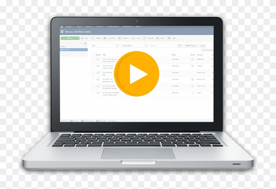 500 Training Videos - Laptop Computer Screen Clipart