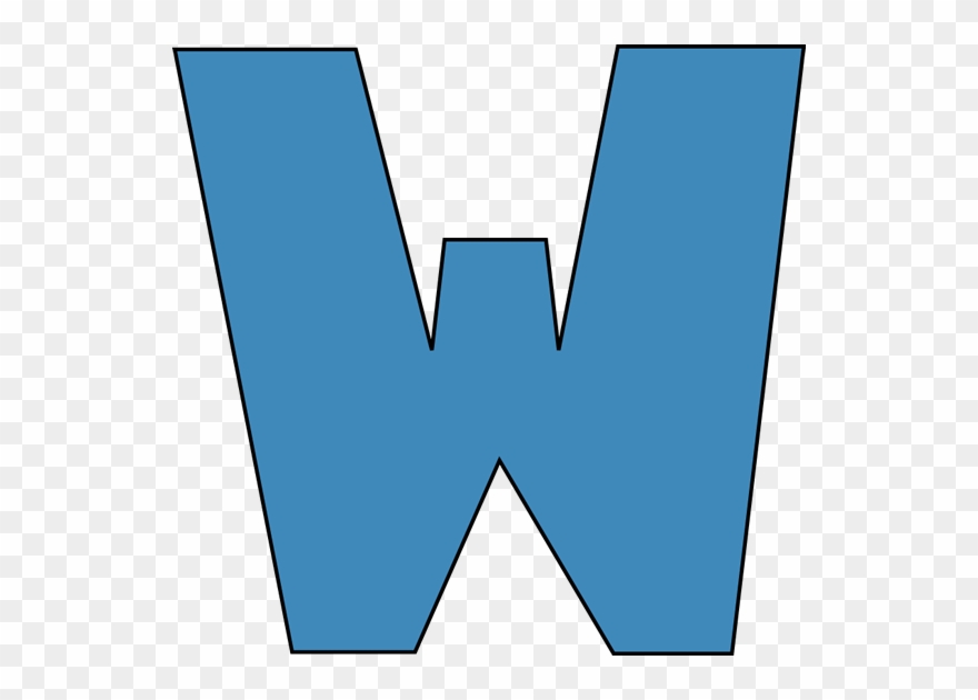 Alphabet Letters Clipart - Blue Letter W Clipart - Png Download