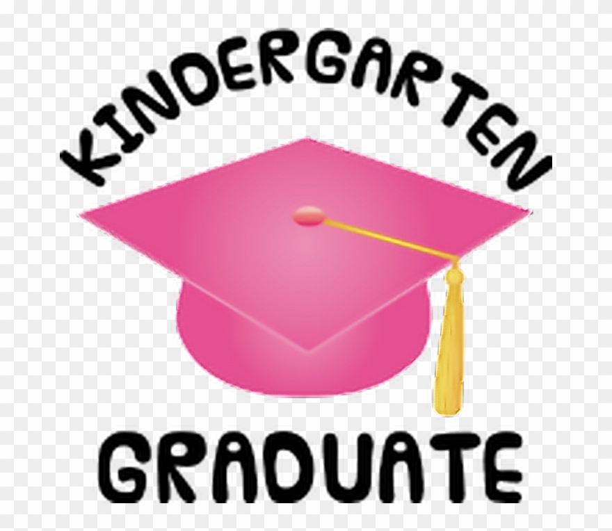 Pink Gold Graduation Cap Hat Kindergartengraduation - Kindergarten Graduate Clipart