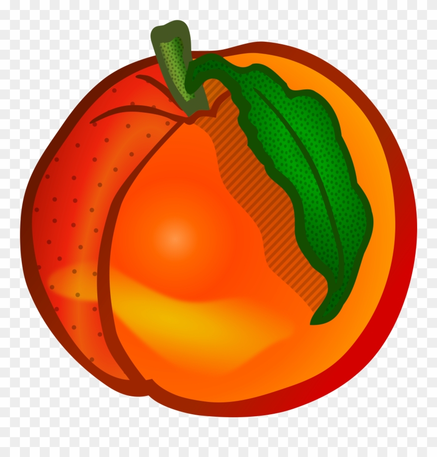 Peach Clipart Image - Peach Clipart - Png Download