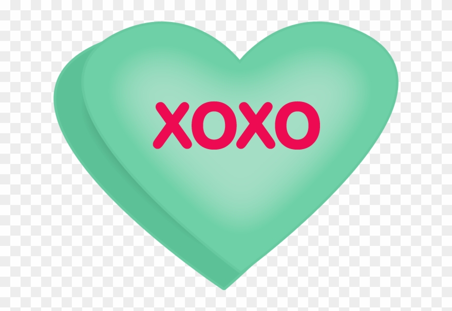 Conversation Heart Clipart And Valentines Cupcake Clipart - Valentines Day Candy Hearts Clip Art - Png Download