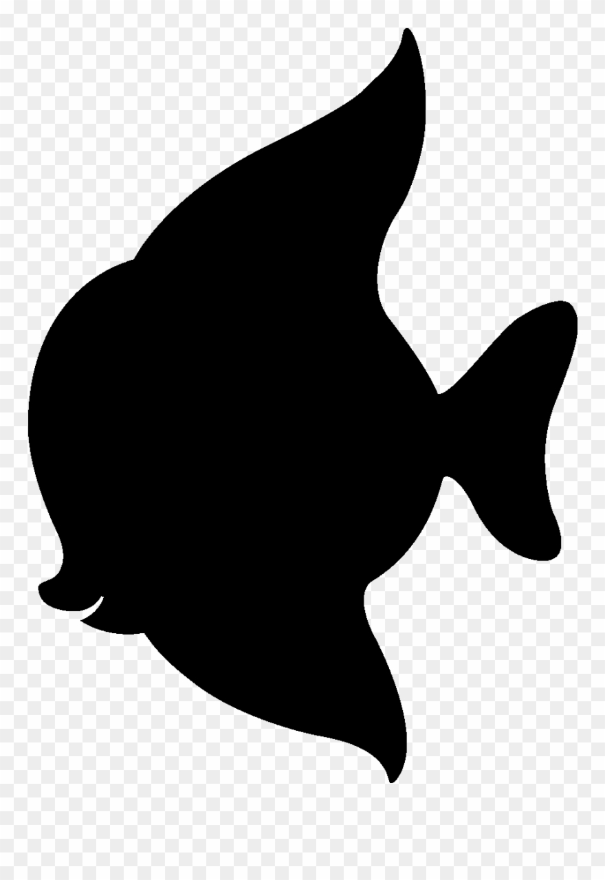 Sticker Ardoise Silhouette Poisson Ambiance Sticker - 手裏剣 イラスト 無料 Clipart