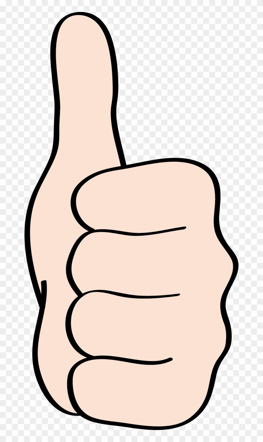 Ein Hand Zeigt Seinen Daumen - Daumen Nach Oben Clipart