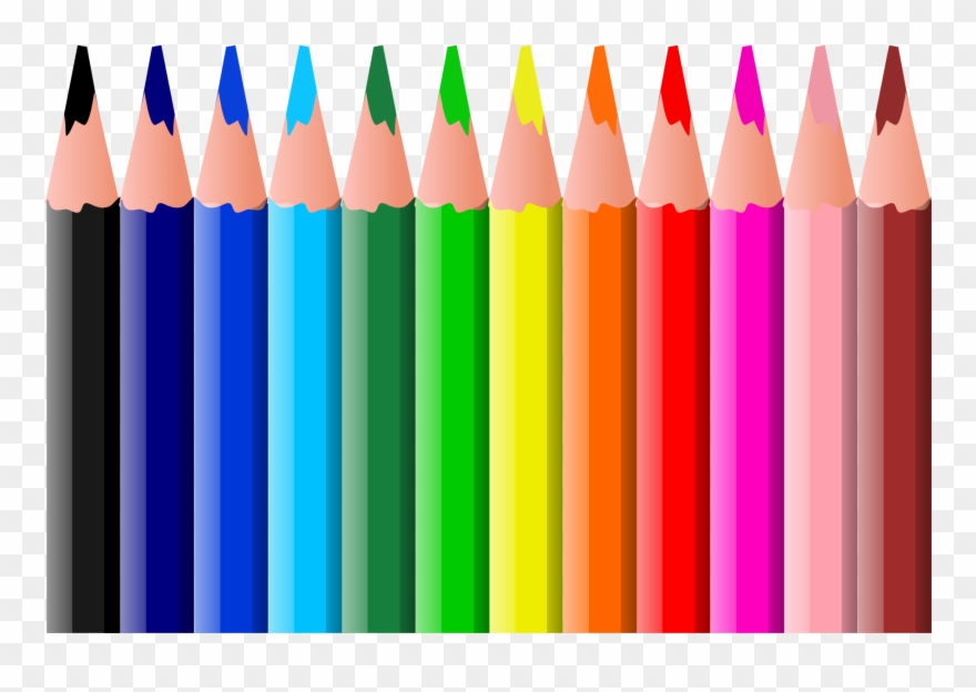 Pencil Writing Clipart Free Clip Art Image Image - Colored Pencils Clip Art - Png Download