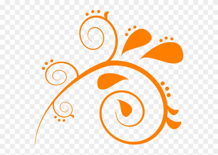 Orange Scroll Clipart - Png Download