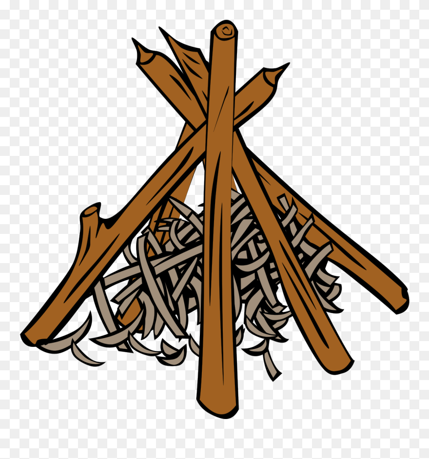 Fire Log Cliparts - Teepee Fire - Png Download