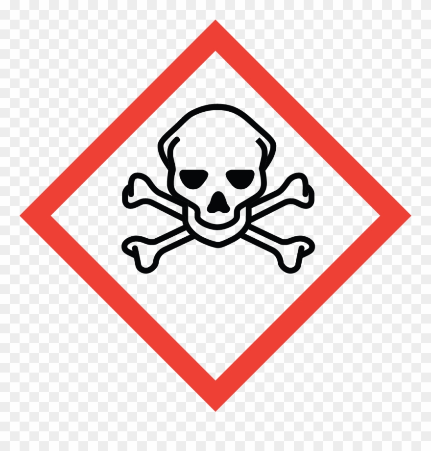 Skull And Crossbones - Ghs Pictograms Toxic Clipart
