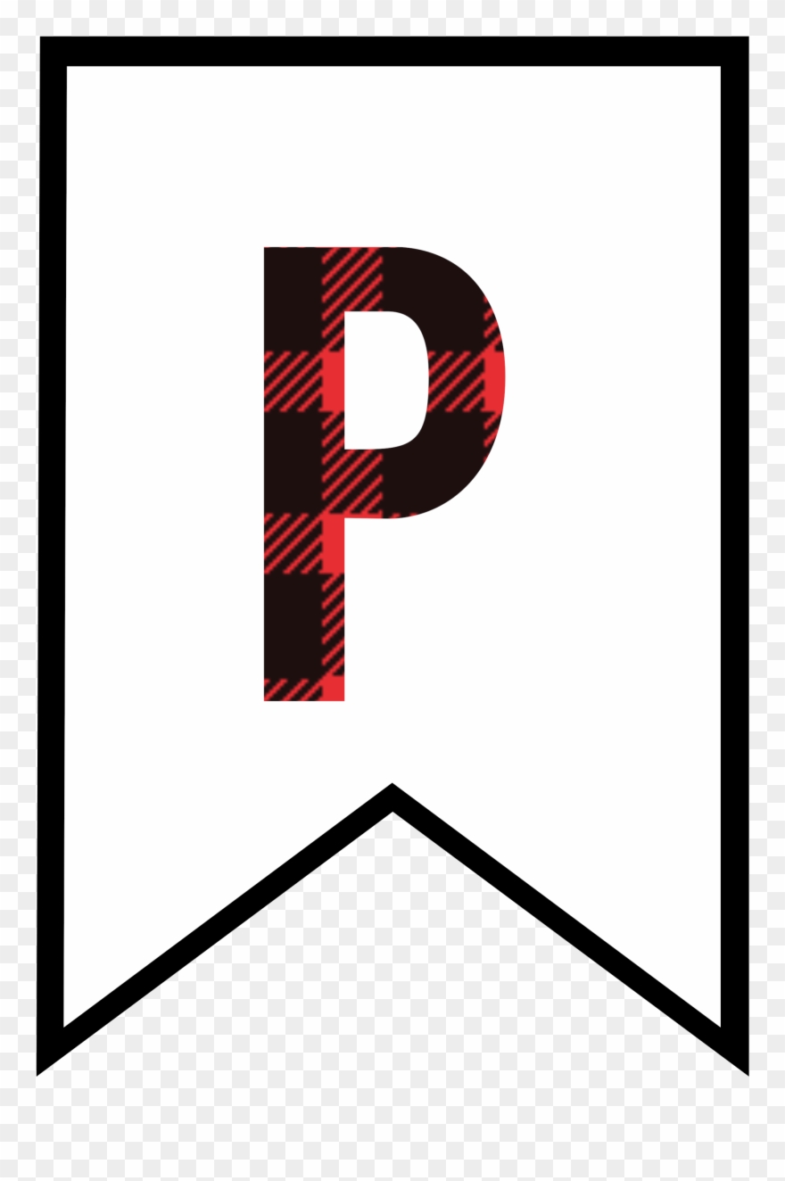 Free Letters Images, Download Free Clip Art, Free Clip - Buffalo Plaid Letters - Png Download