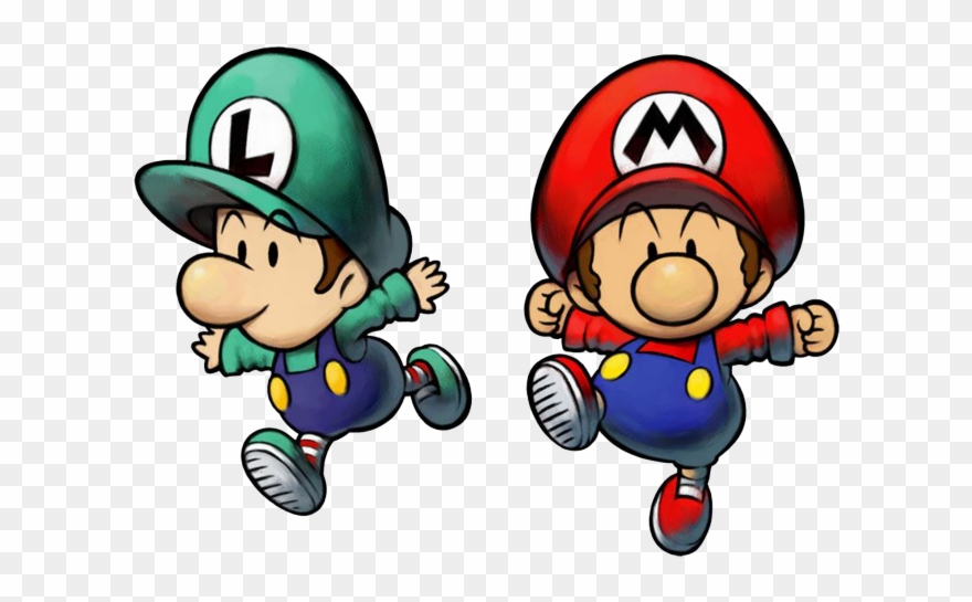 Super Mario Clipart Clip Art - Baby Mario And Luigi Png Transparent Png