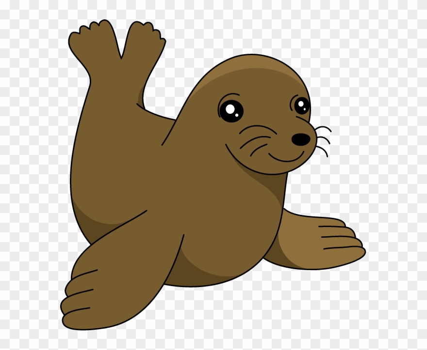 Porcupine Clipart Free - Clip Art Sea Lion - Png Download
