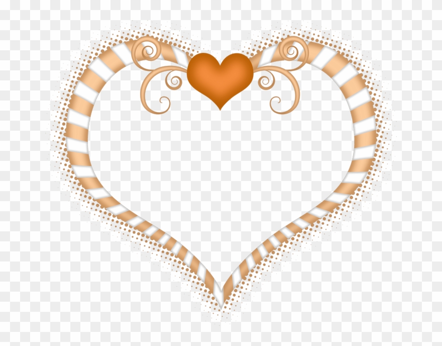 Heart Inside Heart Shaped Scrolls Stripes, Hearts ‿✿⁀♡♥♡❤ - Cigars Clipart
