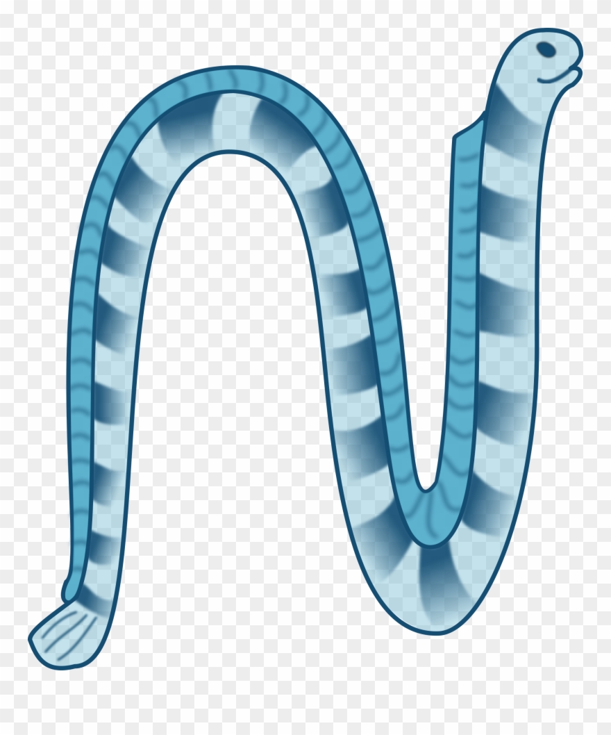 Letter Clipart Ocean - Clip Art Sea Snake - Png Download