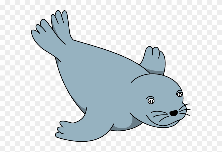 Sea Lion Clip Art - Blue Seal Clip Art - Png Download (#42082) - PinClipart