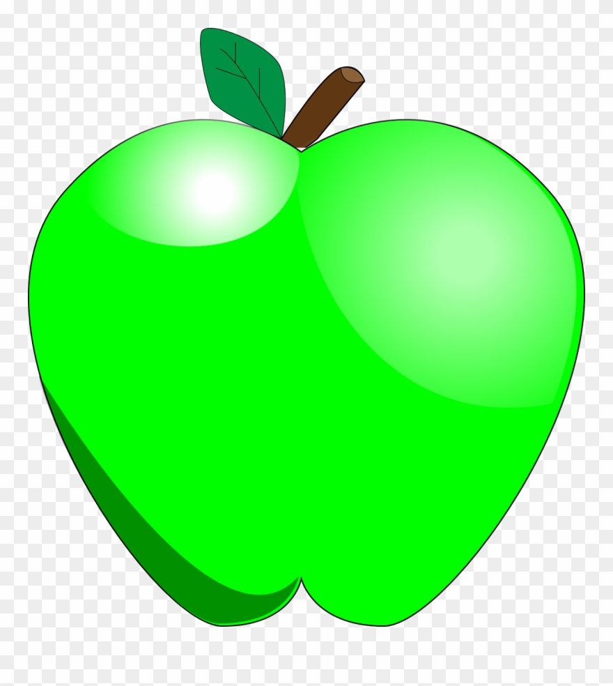 Clip Arts Related To - Clipart Green Apple - Png Download
