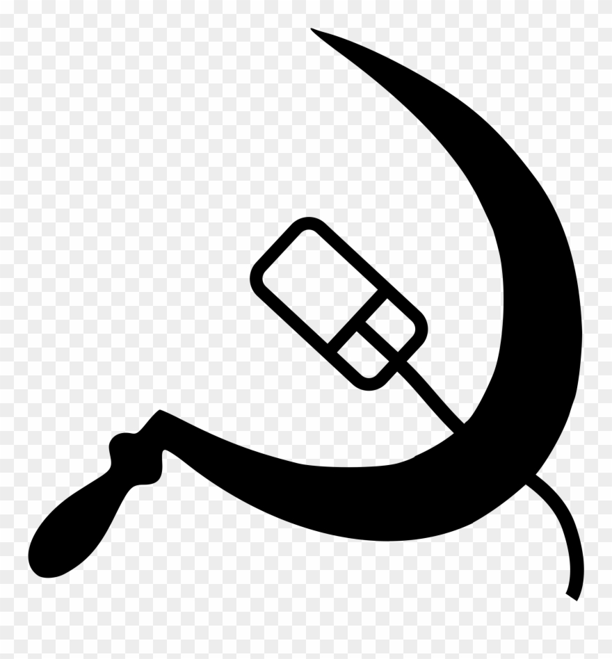 Sickle And Mouse - Hammer And Sickle Clipart