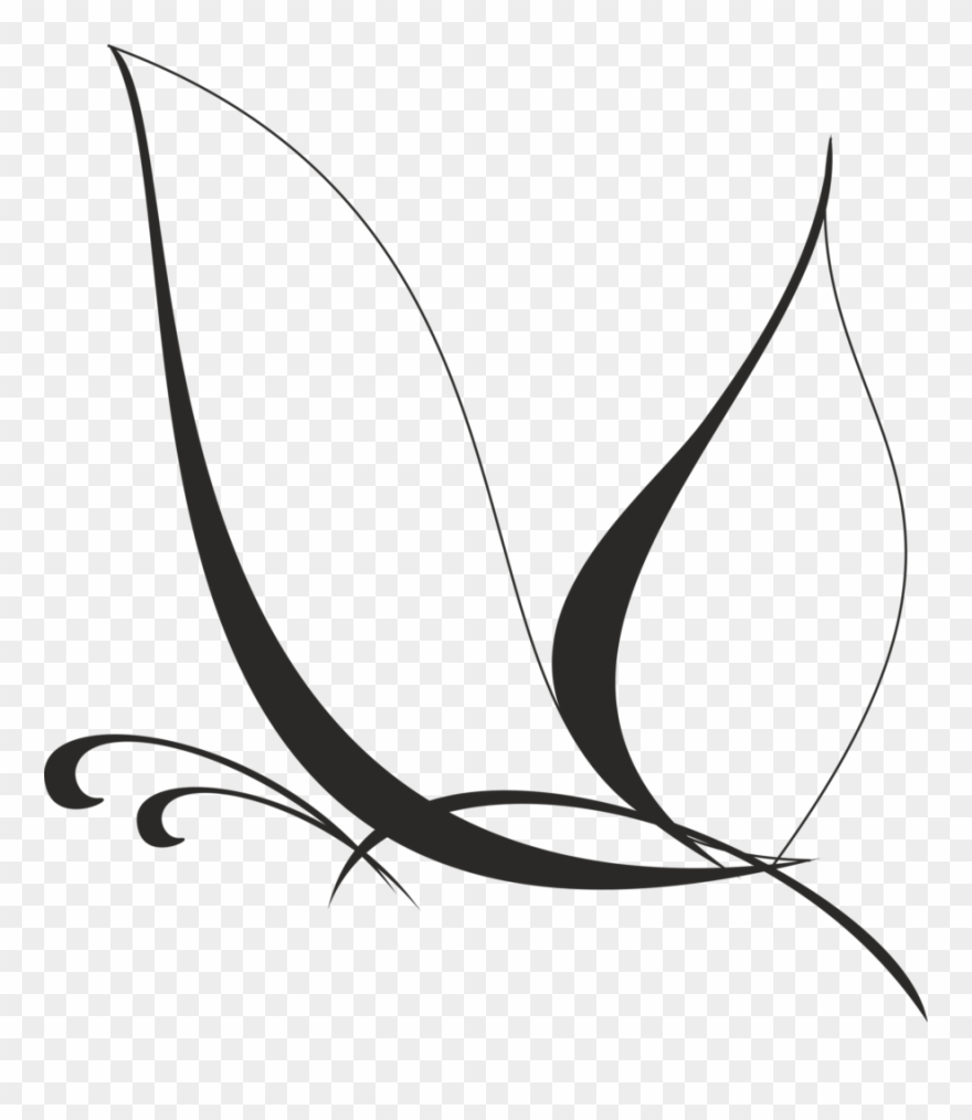 Black And White Clip Art Free Butterflies Vector Butterfly - White Butterfly Vector Png Transparent Png