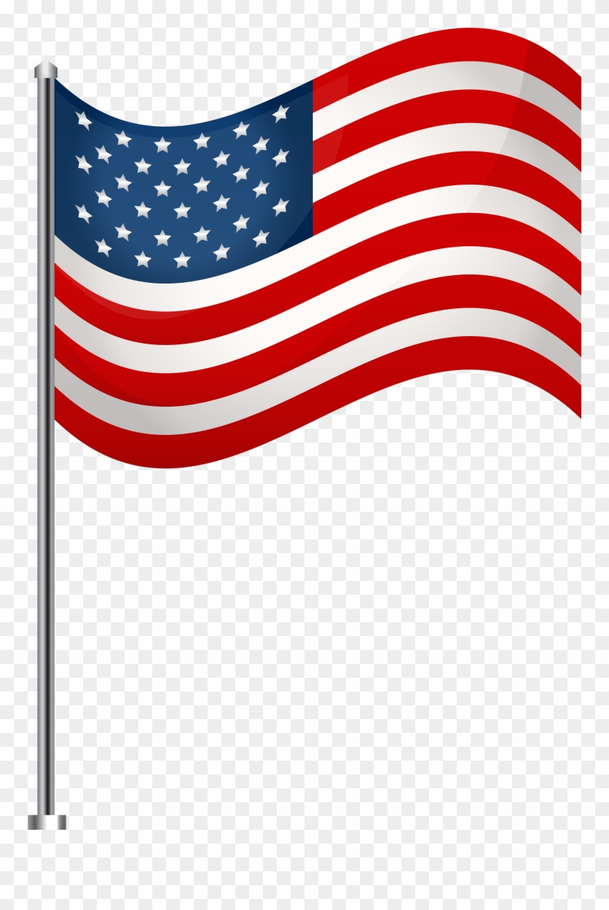 America Flag Transparent Background Clipart - Png Download