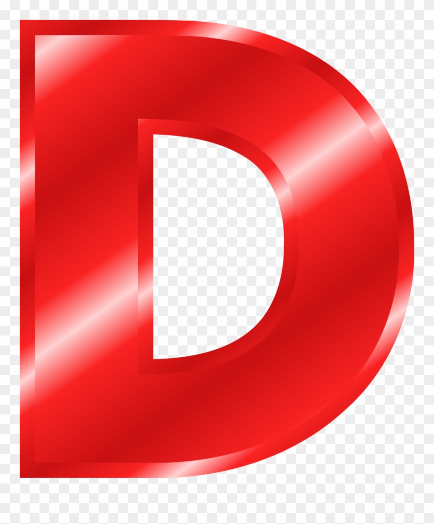 Big Red Letter D Clipart Letter Alphabet Clip Art - Big Letter D Red - Png Download