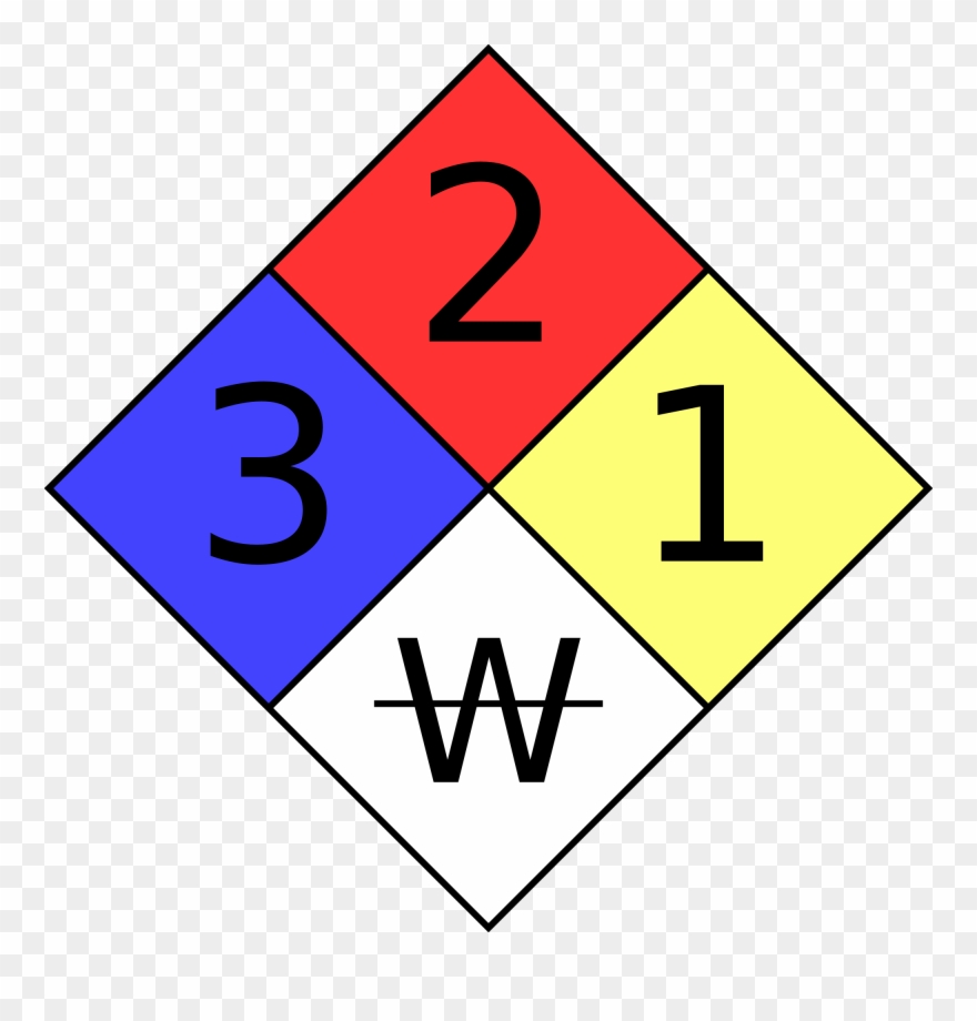 Free Nfpa Diamond Template Download Clip Art On - Nfpa 704 - Png Download