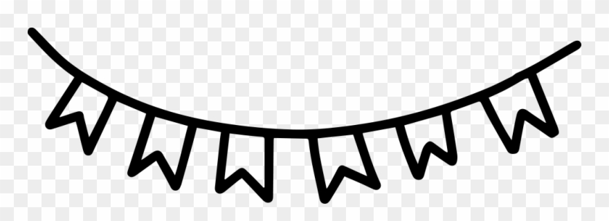 Гирлянда Из Флажков Раскраска Clipart