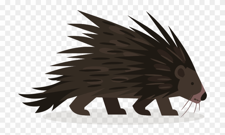 Hedgehog Clipart Tracks - Porc Épic Clipart - Png Download