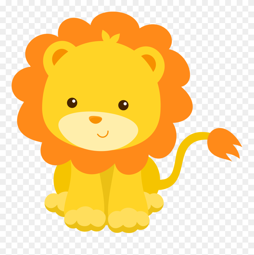 Clip Library Download Minus Say Hello Animalitos Pinterest - Cute Lion Clipart - Png Download