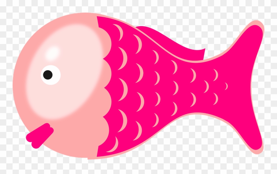 Marine Fish Clipart Face - Pink Fish Clipart Png Transparent Png