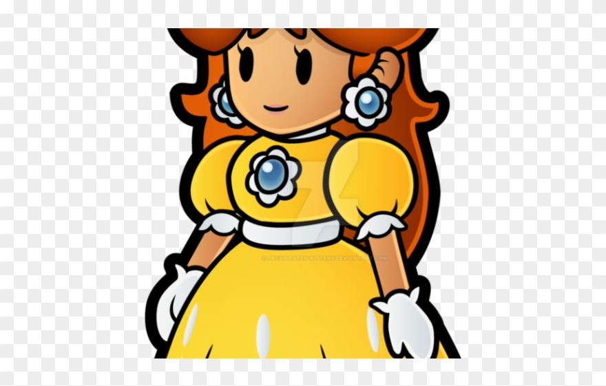 Super Mario Clipart Daisy - Paper Mario Daisy - Png Download