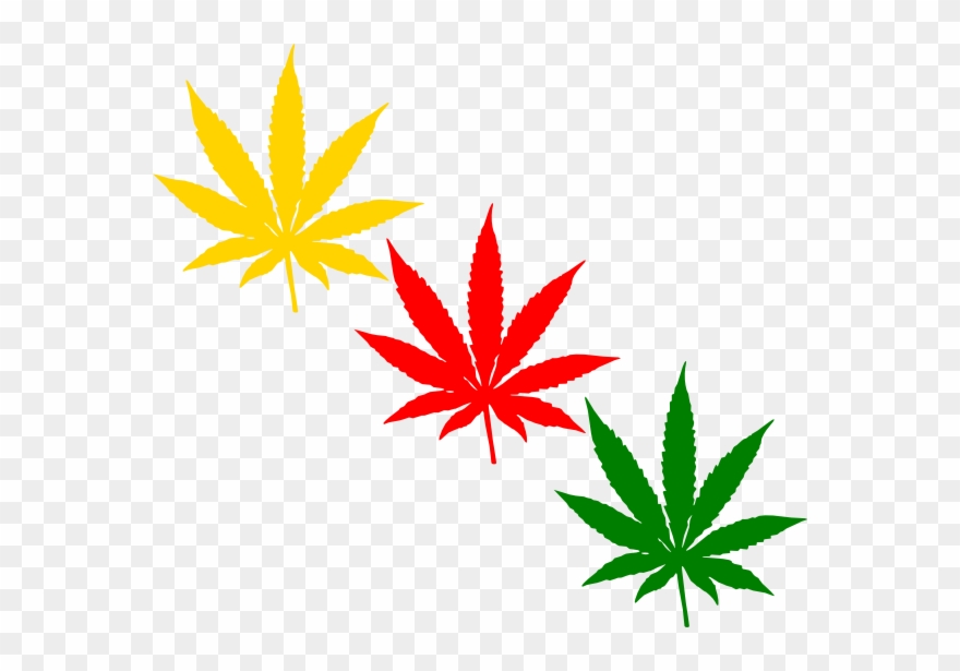 Orange Marijuana Leaf Clipart Kid - Marijuana Leaf Clipart - Png Download
