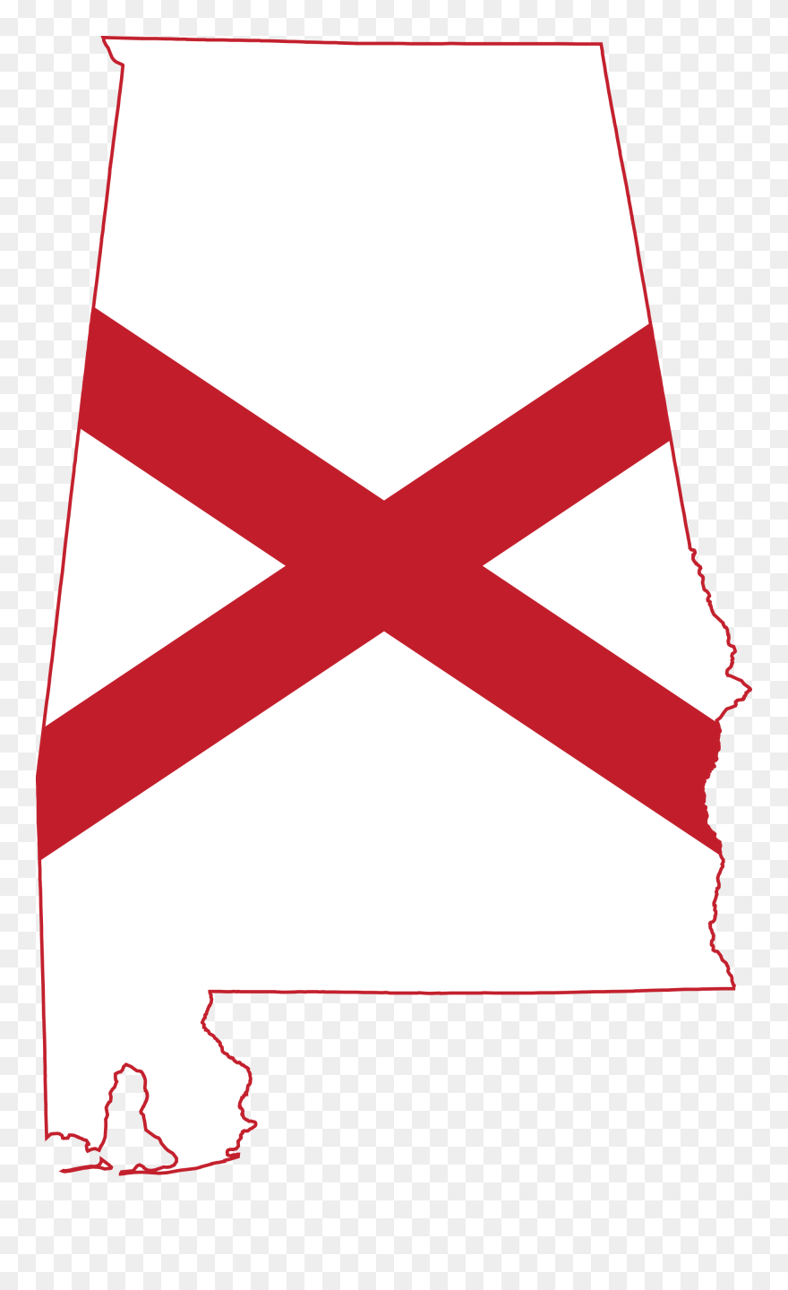 Alabama 20clipart - Alabama State Flag Logo - Png Download