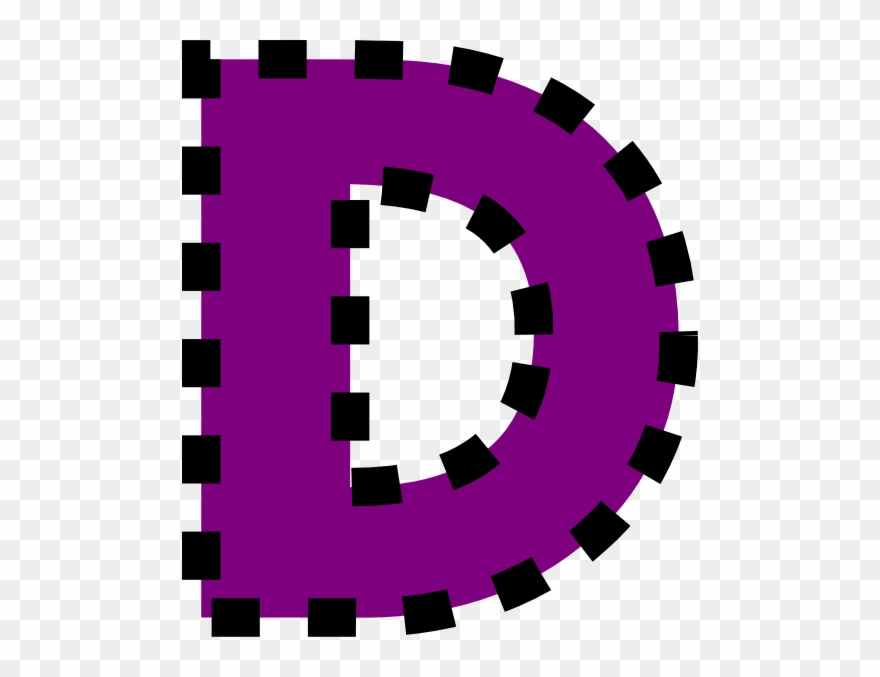 Colorful Letter D Png Clipart Letter Clip Art - Letter D Purple Clipart Transparent Png