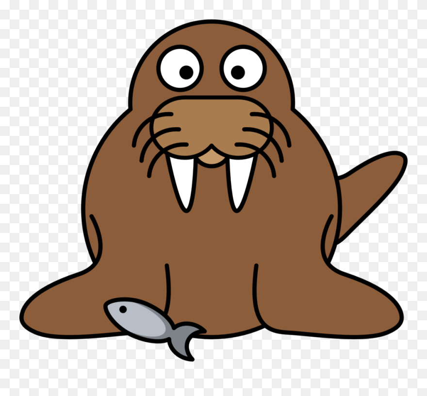 Walrus2 - Cartoon Walrus Clipart