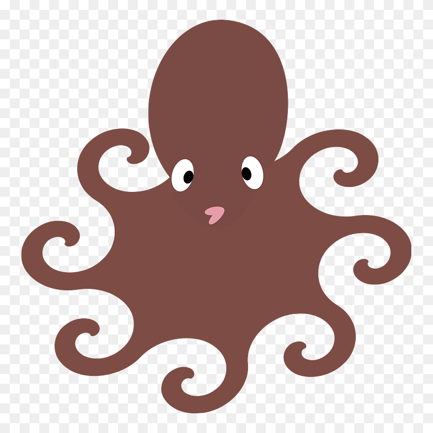 Octopus Marine Invertebrates Menu Designs Computer - Clip Art - Png Download