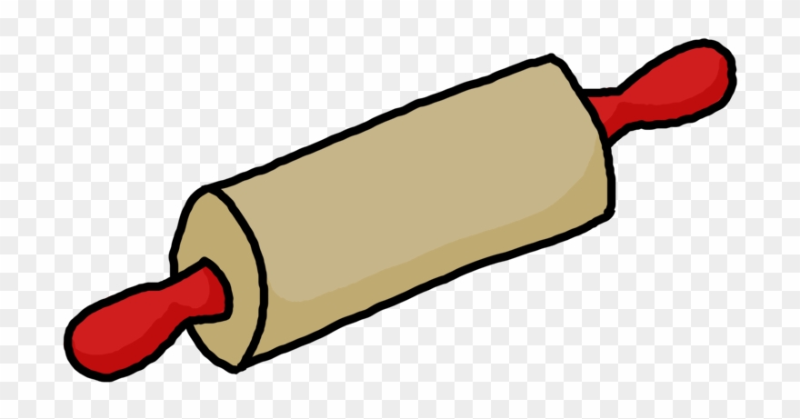 Freezer Pie Crust - Clip Art Rolling Pin - Png Download