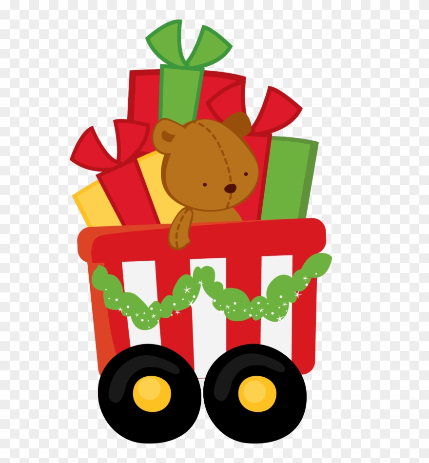 Imágenes Y Gifs Animados - Train Christmas Clip Art - Png Download